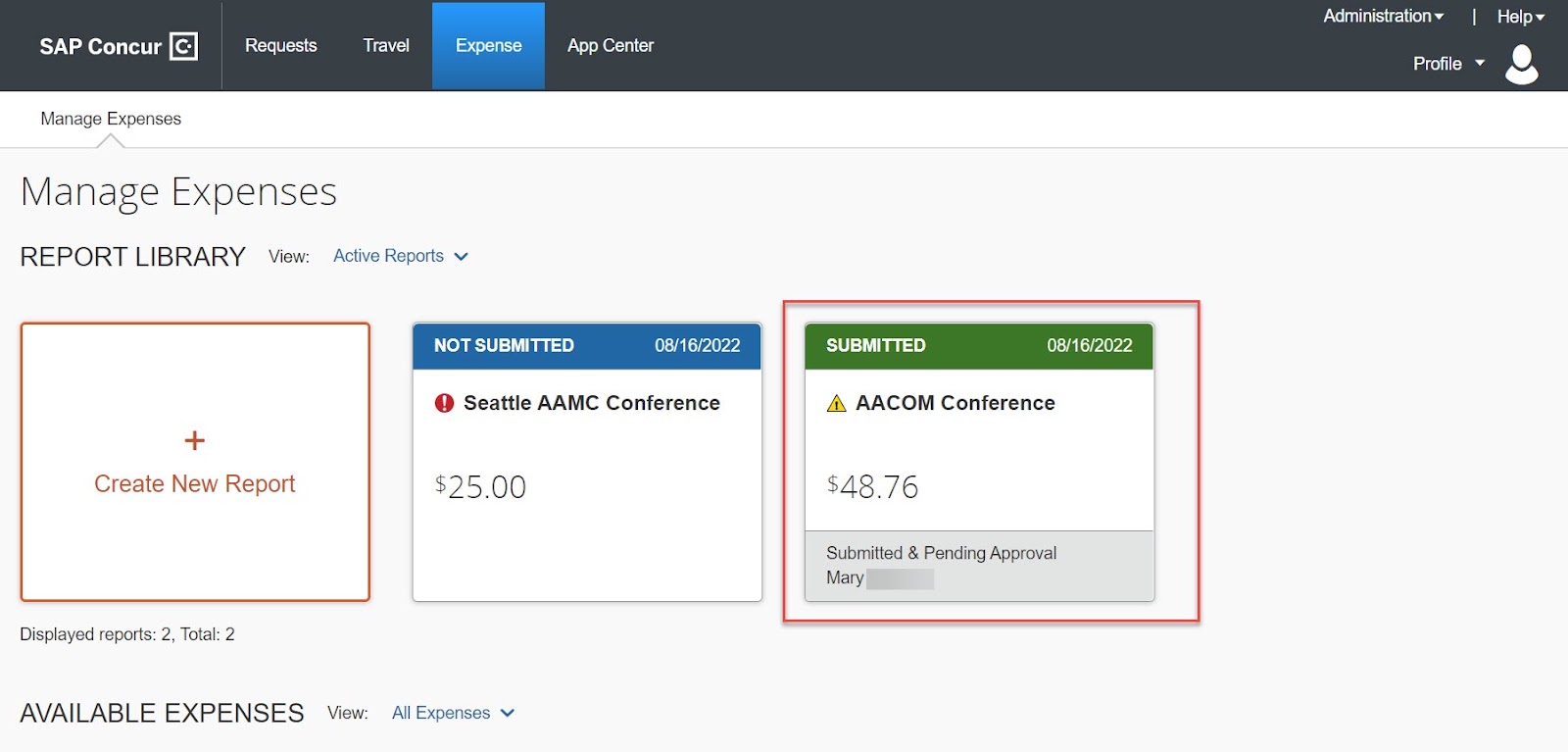 Concur Add Per Diem if you miss the Travel Allowance (Meal Per Diem) Question in an Expense