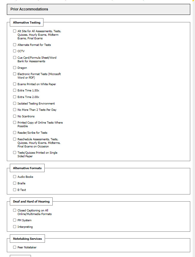 Student Application for Disability Services - Public Knowledge - Rowan ...