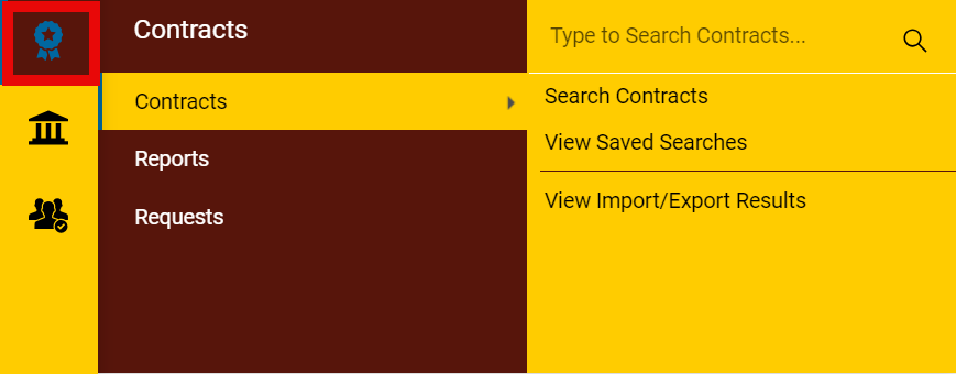 A box around a contract icon.