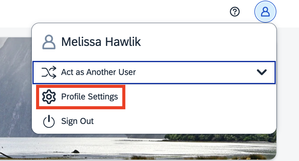 Profile Settings 