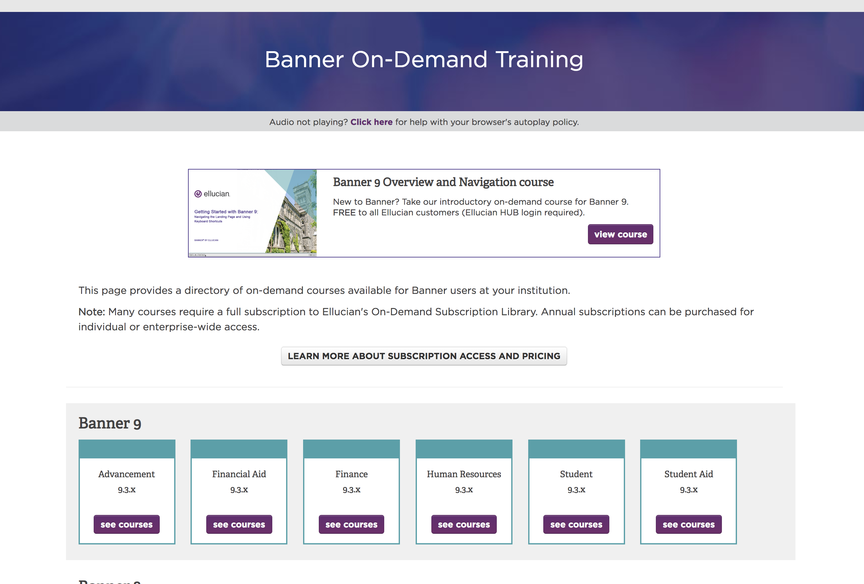 Public Knowledge Banner Access Training In Ellucian S On Demand